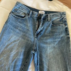 Pistola Crop Distressed Denim